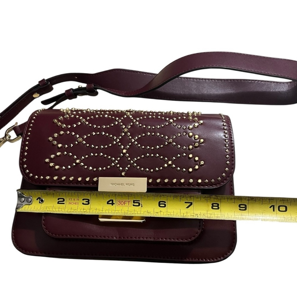 Michael Kors Sloan Editor Studded Leather Shoulder Bag - Picture 6 of 12